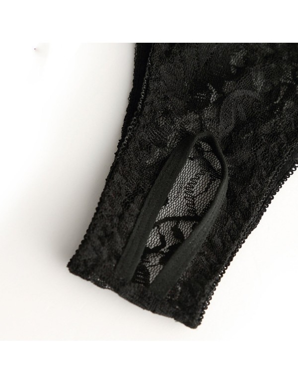 Sexy Lingerie Sexy Pajamas Lace Perspective Sexy Underwear deep V Open Back Bodysuit