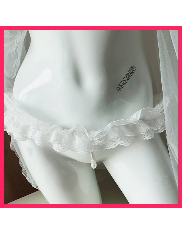 TOMORI Womens Lace Halter Lingerie Set Japanese Bridal Chiffon Mesh Sleepwear Sexy Cosplay Pajamas TOMORI Womens Lace Halter Lingerie Set Japanese Bridal Chiffon Mesh Sleepwear Sexy Cosplay Pajamas