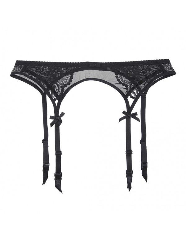 Women Push Up Bras Set Lace Lingerie Bra Panties Garter Stocking 4pcs/lot