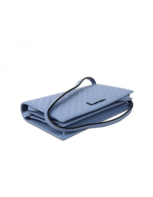 Gucci Light Blue Leather Crossbody Wallet Bag 466507 4503