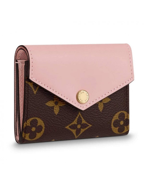 Louis Vuitton Monogram Canvas Zoe Mini Wallets Rose Ballerine Article: M62933