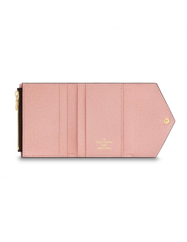 Louis Vuitton Monogram Canvas Zoe Mini Wallets Rose Ballerine Article: M62933