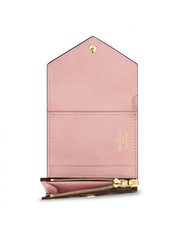 Louis Vuitton Monogram Canvas Zoe Mini Wallets Rose Ballerine Article: M62933