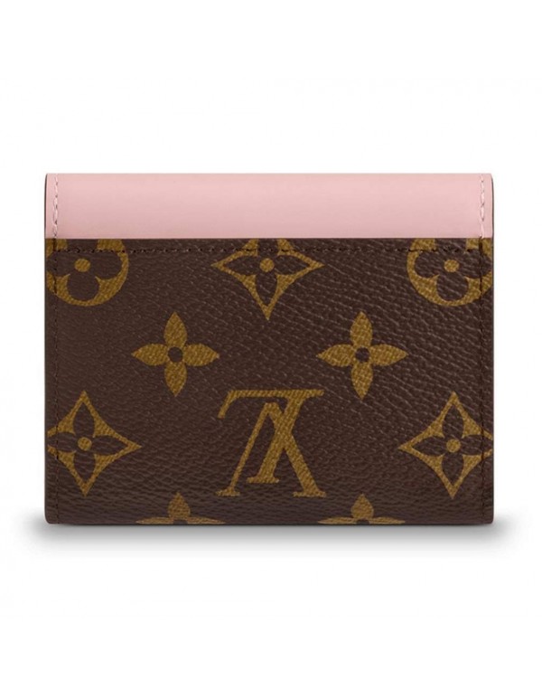 Louis Vuitton Monogram Canvas Zoe Mini Wallets Rose Ballerine Article: M62933