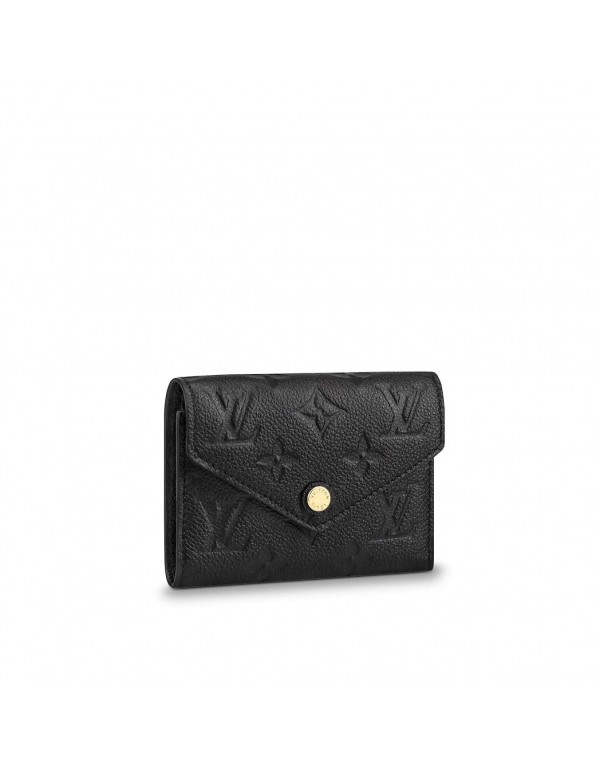 Louis Vuitton Victorine Wallet Monogram Empreinte Leather M64060 Noir