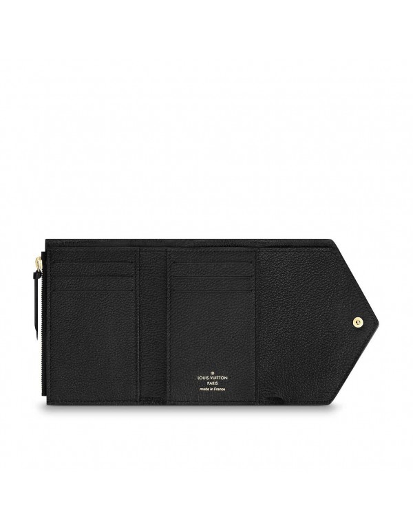 Louis Vuitton Victorine Wallet Monogram Empreinte Leather M64060 Noir