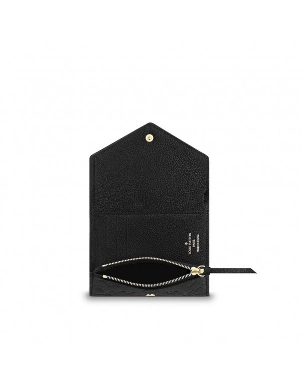 Louis Vuitton Victorine Wallet Monogram Empreinte Leather M64060 Noir