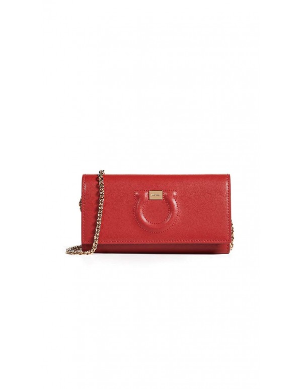 Salvatore Ferragamo Women's Gancio City Wallet on a Chain