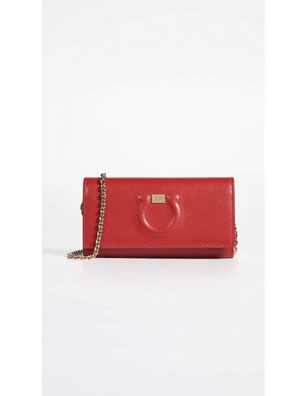 Salvatore Ferragamo Women's Gancio City Wallet on a Chain