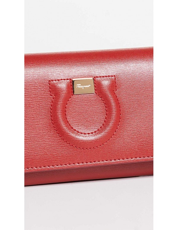Salvatore Ferragamo Women's Gancio City Wallet on a Chain