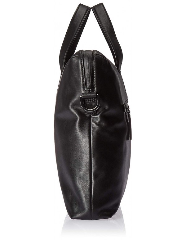 HUGO by Hugo Boss Men's National Soft Leather Workbag, black, ONE SIZE