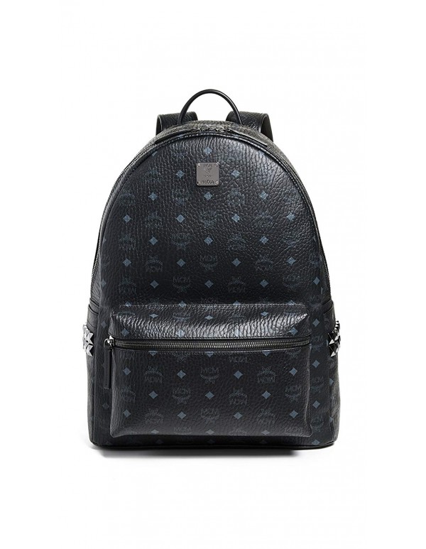 MCM Men's Stark Large Side Stud Backpack, Black, One Size