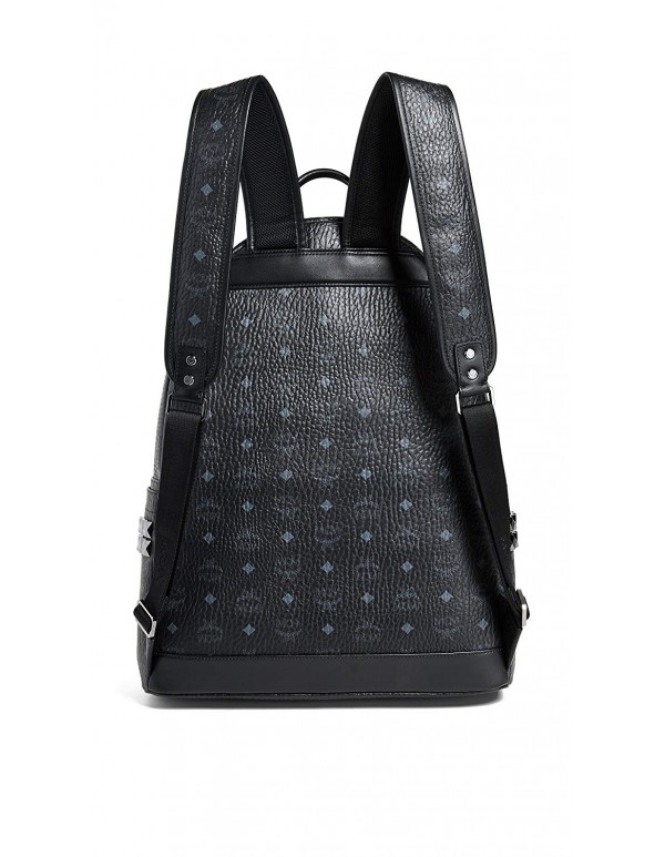 MCM Men's Stark Large Side Stud Backpack, Black, One Size