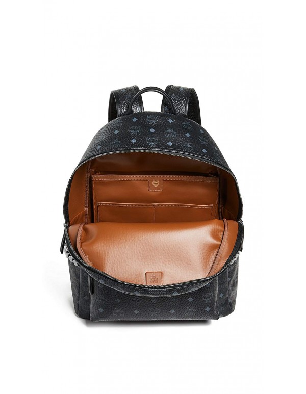 MCM Men's Stark Large Side Stud Backpack, Black, One Size
