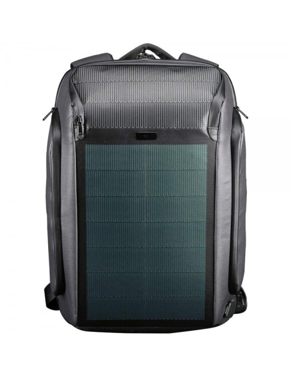 Multifunctional Computer Bag Beam Energy Backpack Flexible Solar Usb Charging Backpack Multifunction - Black_15.6