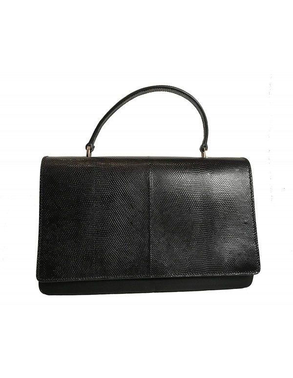 Prada Black Reptile Leather and Nylon Designer Crossbody Bag for Women 1BA016