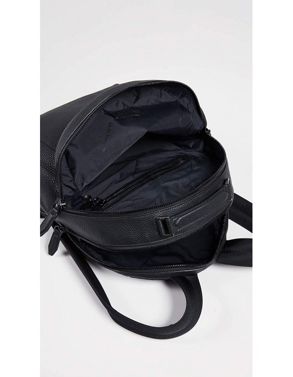 Salvatore Ferragamo Men's Firenze Leather Backpack, Black, One Size