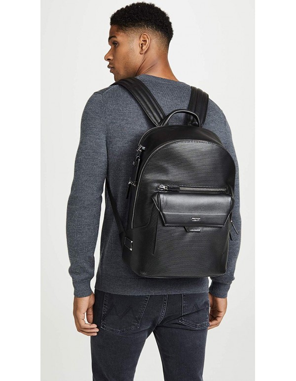 Tumi Men's Ashton Marlow Backpack, Black Perforated, One Size