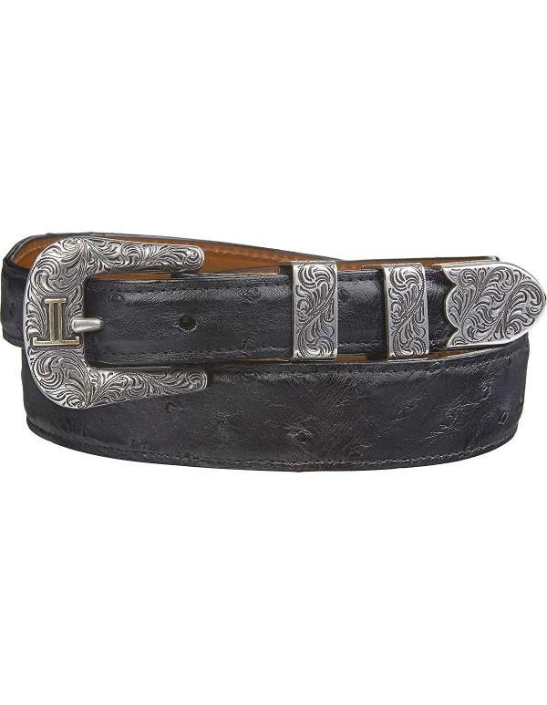 Lucchese Men's Full Quill Ostrich Leather Belt