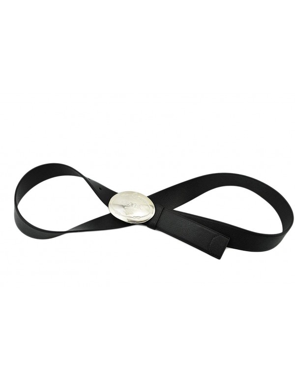 Prada Black Saffiano Leather Belt with Silver Prada Belt Buckle 2CM046 Size 100/40